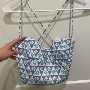 Zara floral crop top